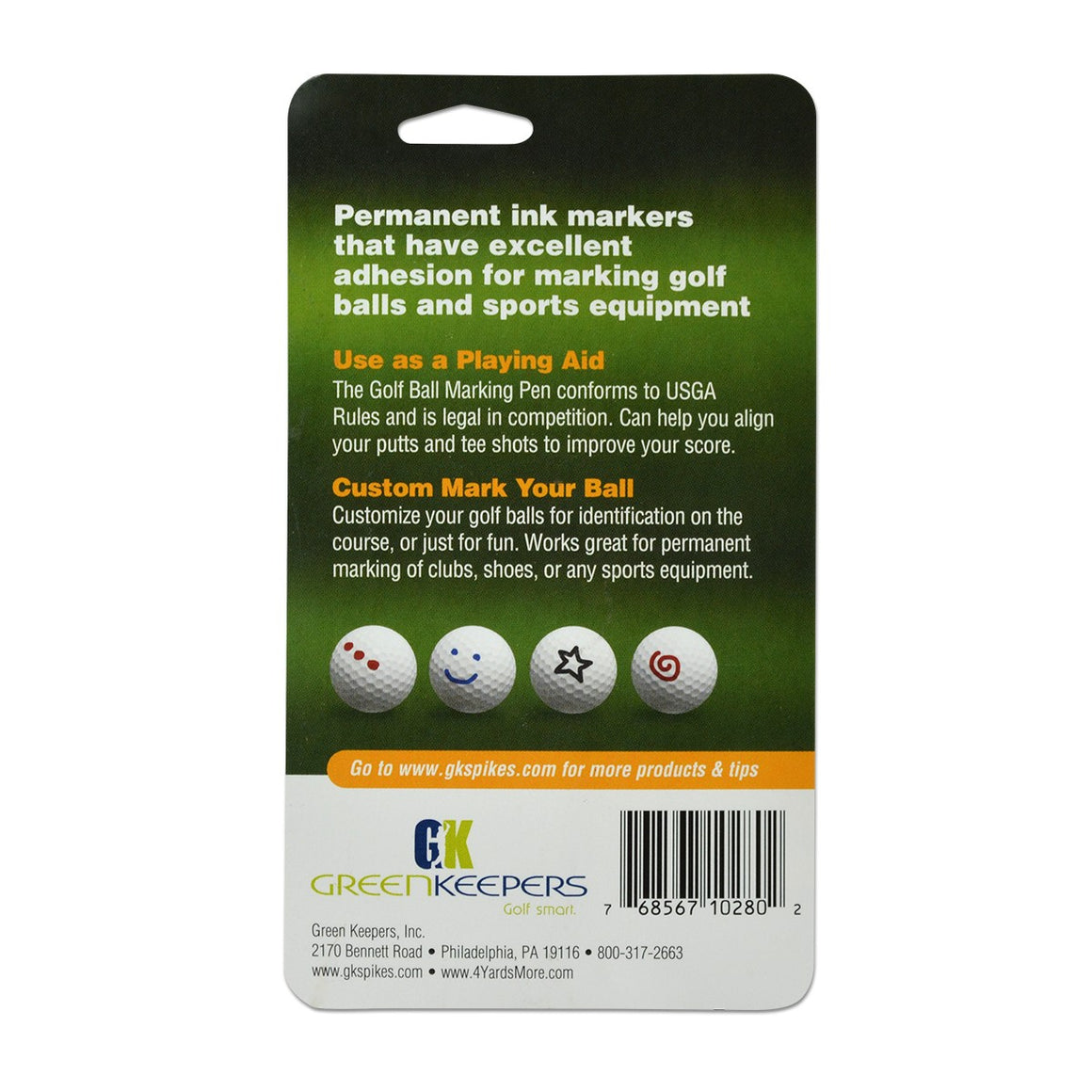 Multi Color Golf Marking Pen (2ct)
